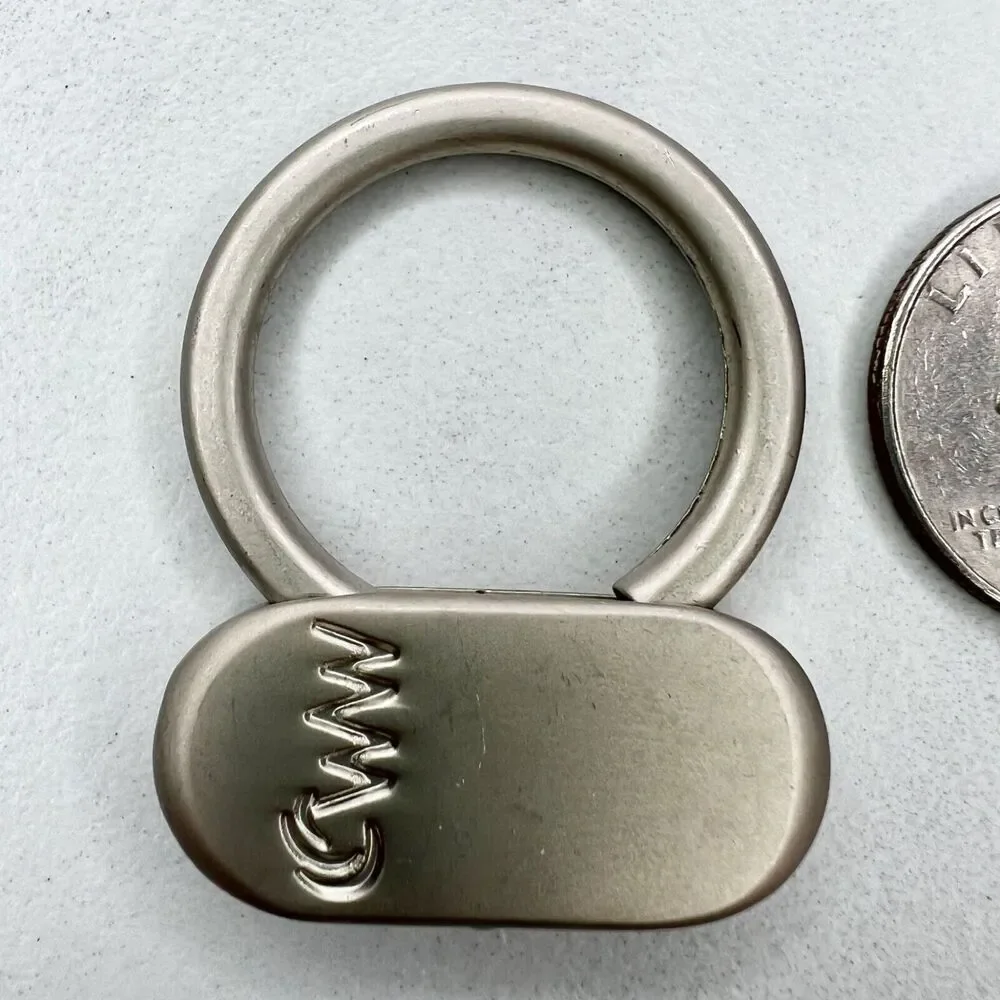 CWW Silver Tone Swivel Style Keychain Keyring